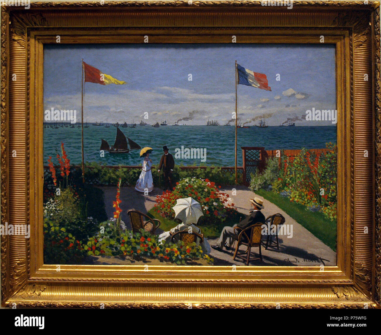 . English Garden at SainteAdresse 1867 125 Garden at SainteAdresse