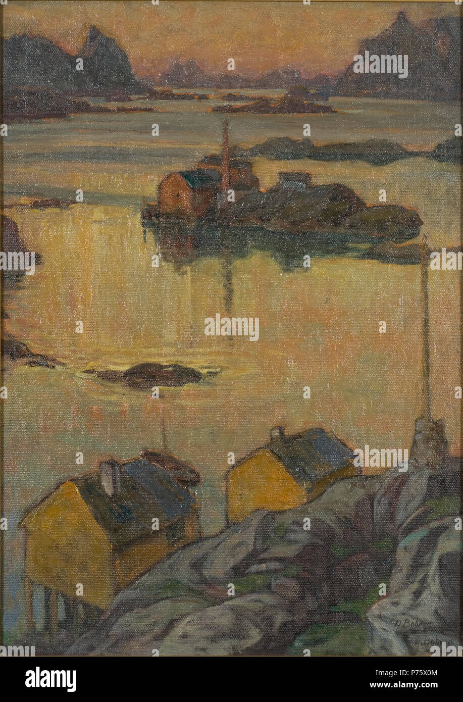 English An August Night Study From North Norway Svenska