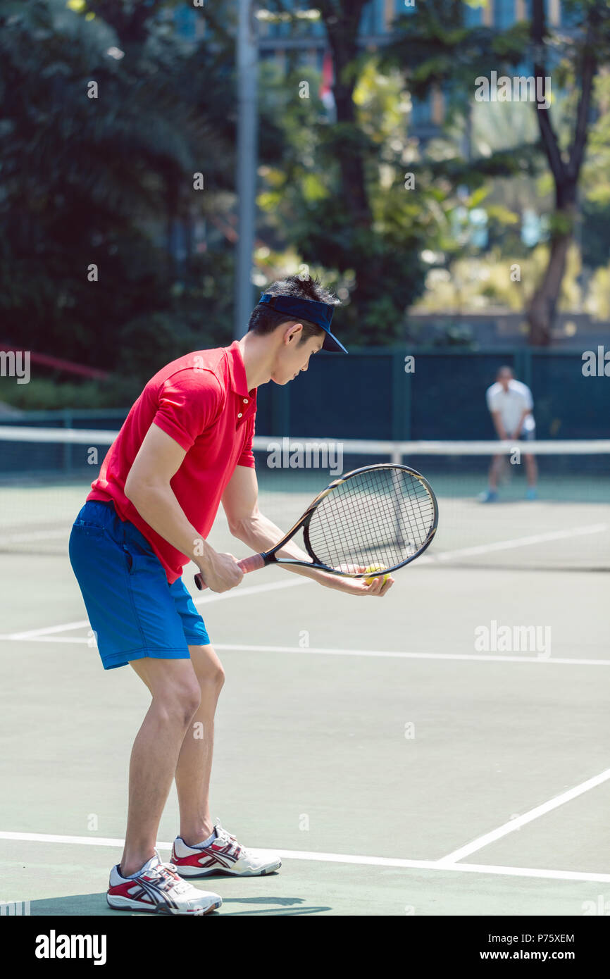 Asian male tennis player hi-res stock photography and images - Alamy