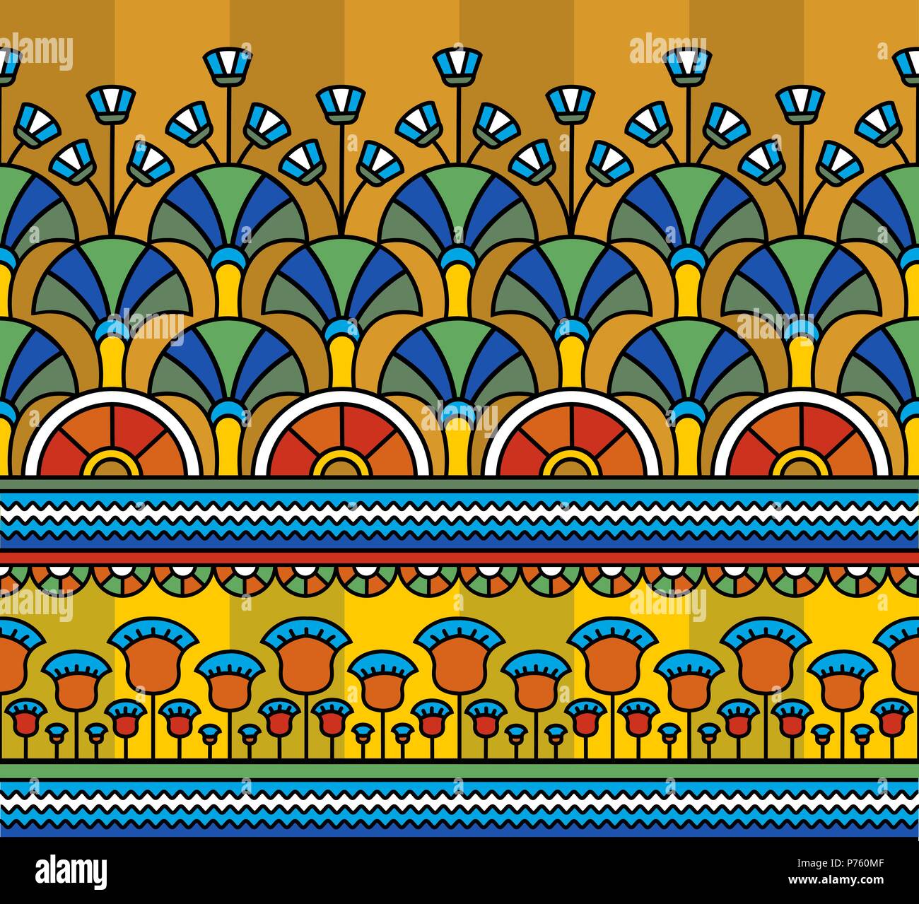 Egyptian ornament.Egyptian pattern. Seamless pattern in Egyptian style
