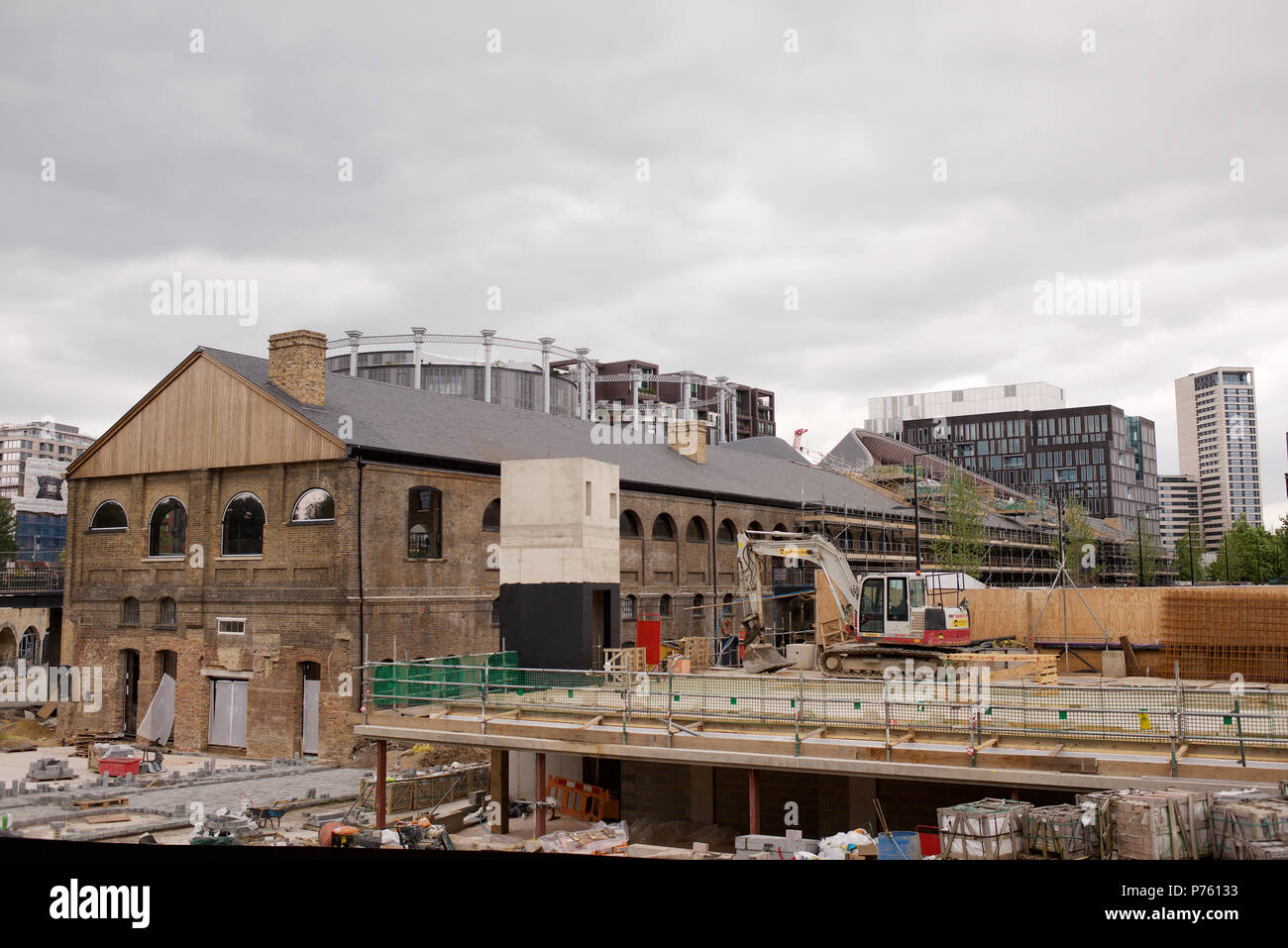 The Coal Drops Yard complex under construction in Kings Cross, London