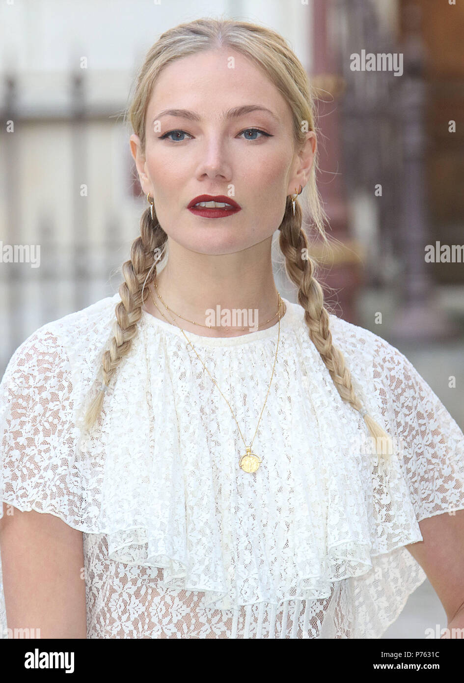 Jun 06, 2018 - Clara Paget attending Royal Academy Of Arts 250th Summer Exhibition Preview Party at Burlington House in London, England, UK Stock Photo