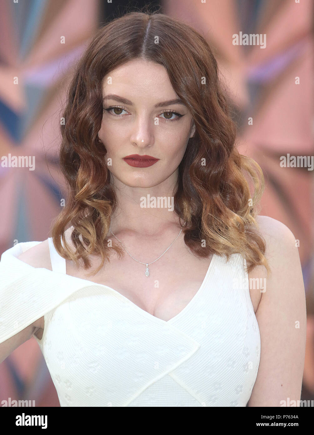 Jun 06, 2018 - Dakota Blue Richards attending Royal Academy Of Arts 250th Summer Exhibition Preview Party at Burlington House in London, England, UK Stock Photo