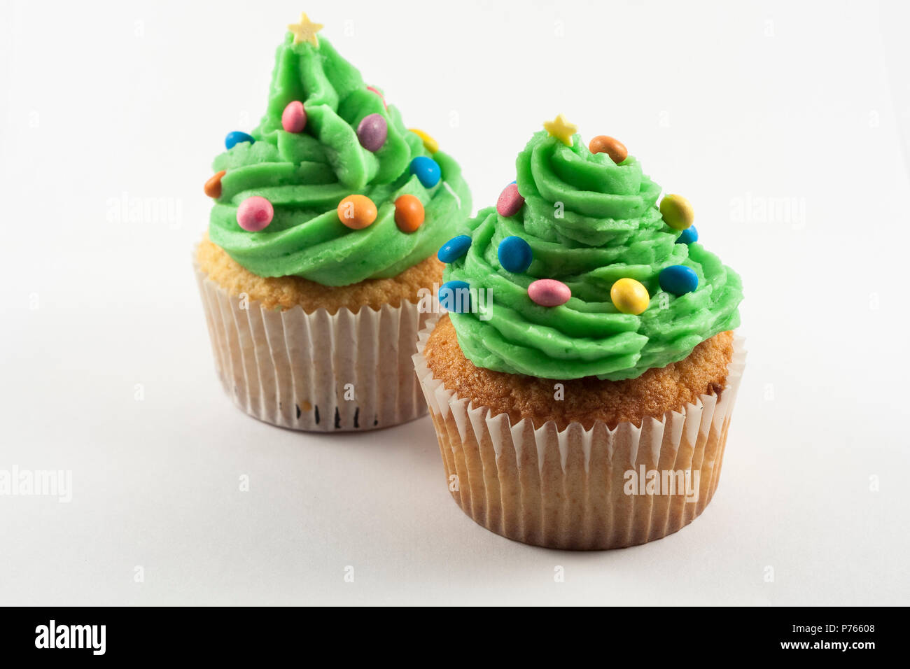Cupcake isolated on white background Stock Photo