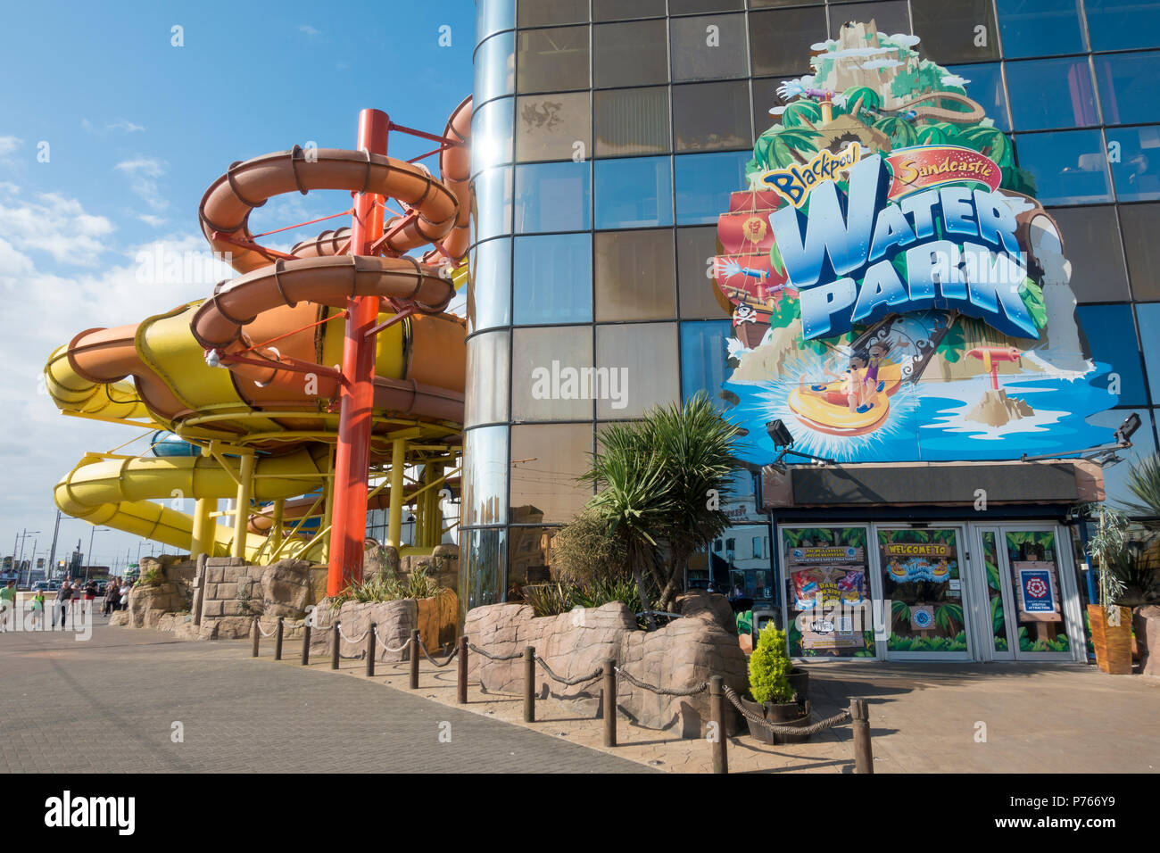 Sandcastle Water Park Exterior On Blackpool Promenade Stock Photo Alamy