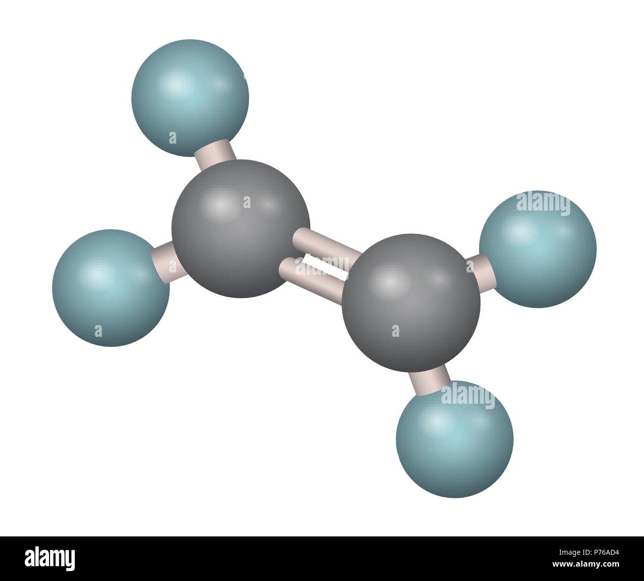 A molecule of ethylene Stock Vector