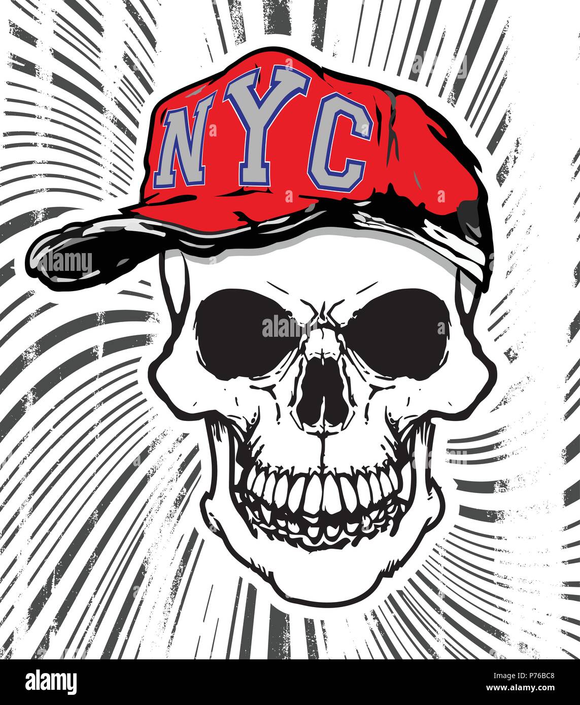 skull head wearing a hat Stock Vector Image Art Alamy