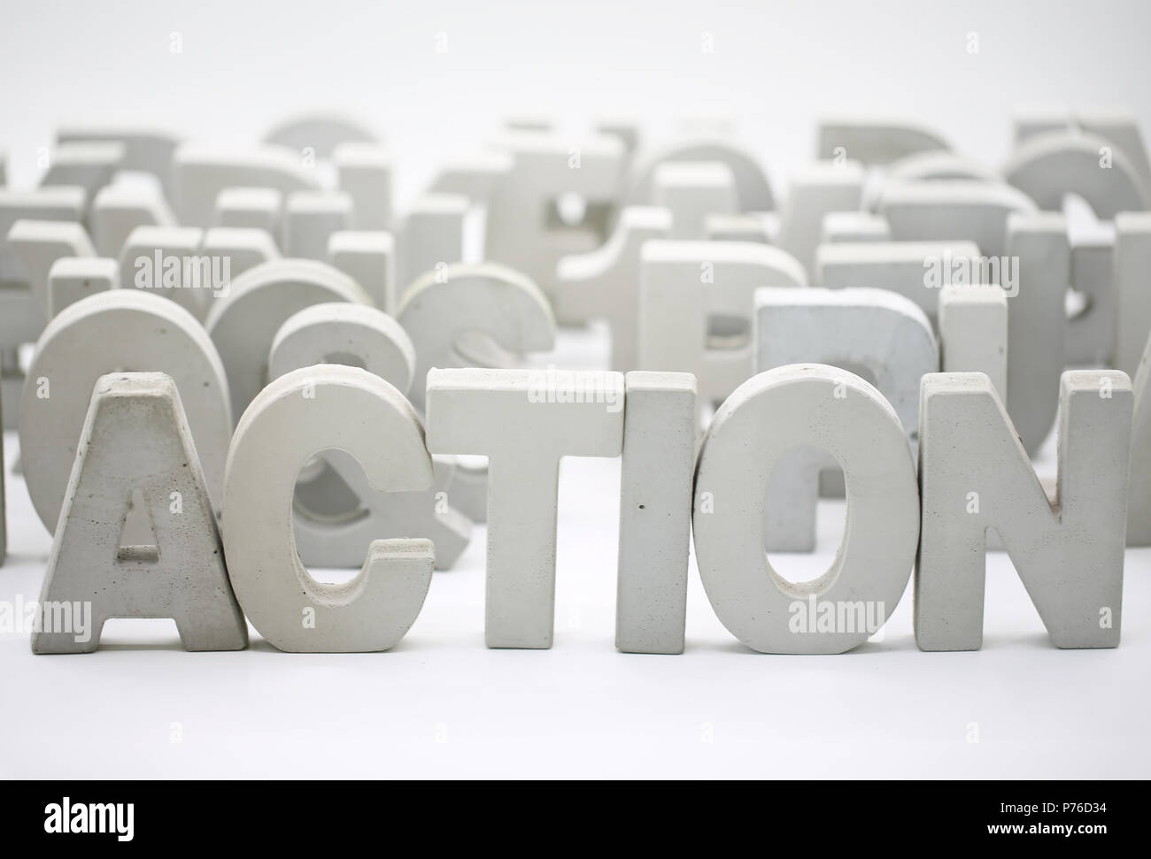 Take action block word Stock Photo - Alamy