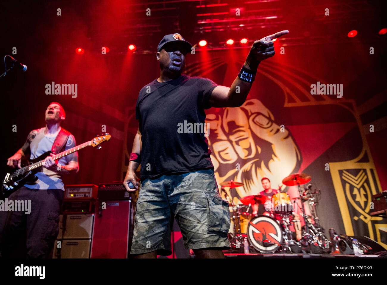 Norway Oslo July 2 18 The American Rap Group Prophets Of Rage Performs A Live Concert At Sentrum Scene In Oslo Here Rapper Chuck D Is Seen Live On Stage Photo