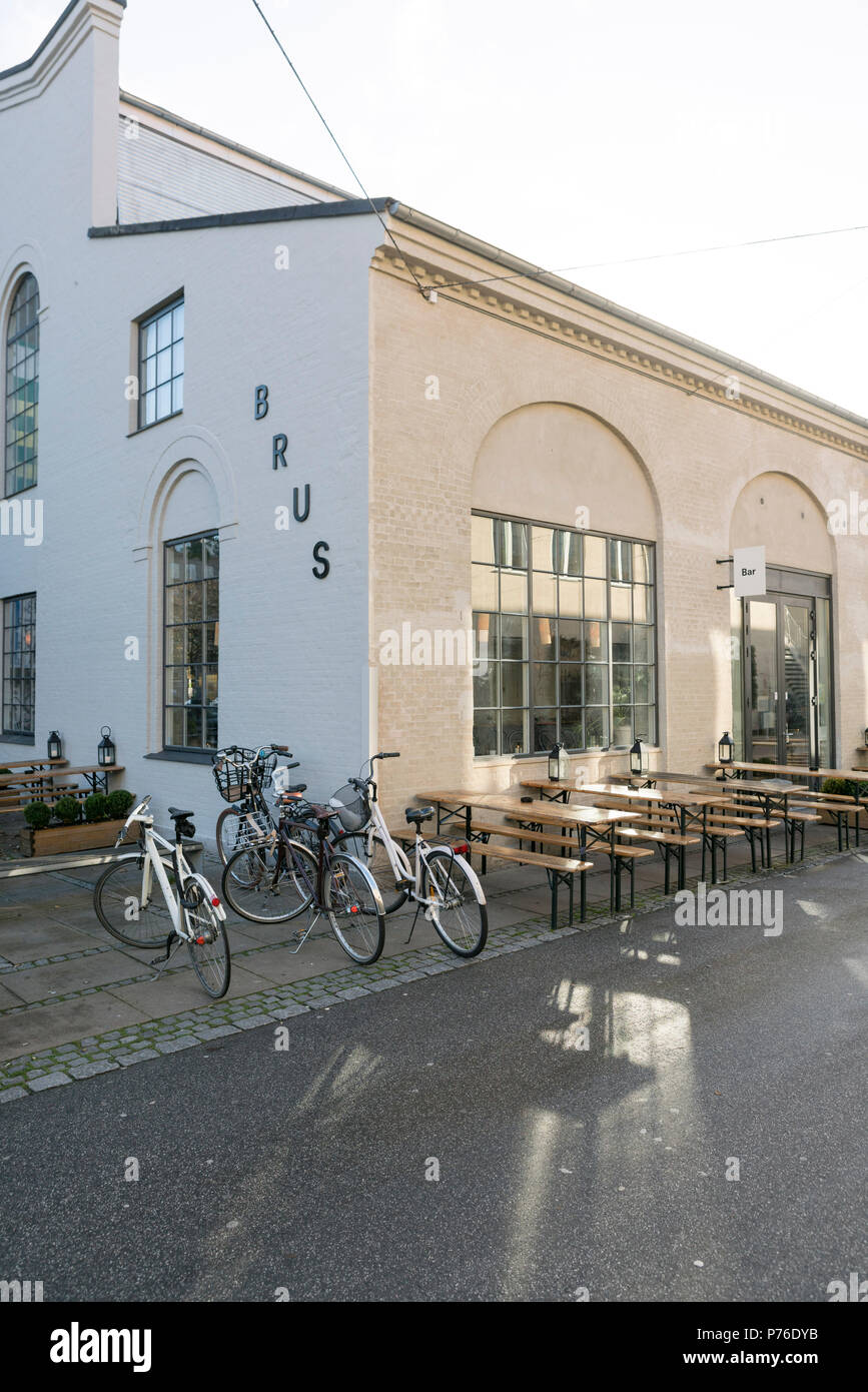 Brus Brewery restaurant, Copenhagen Stock Photo - Alamy