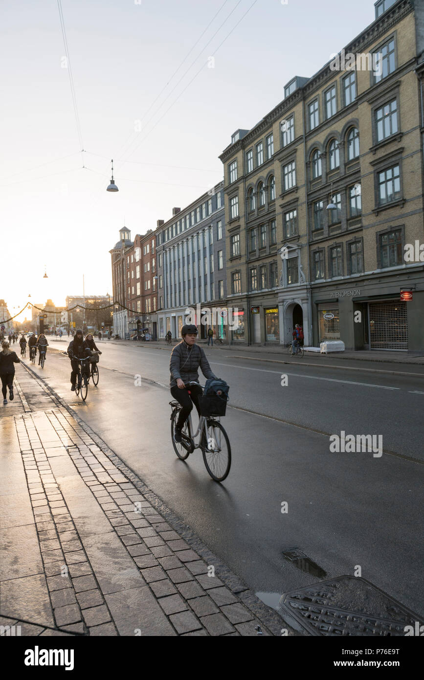 cyclists in Copenhagen Stock Photo Alamy