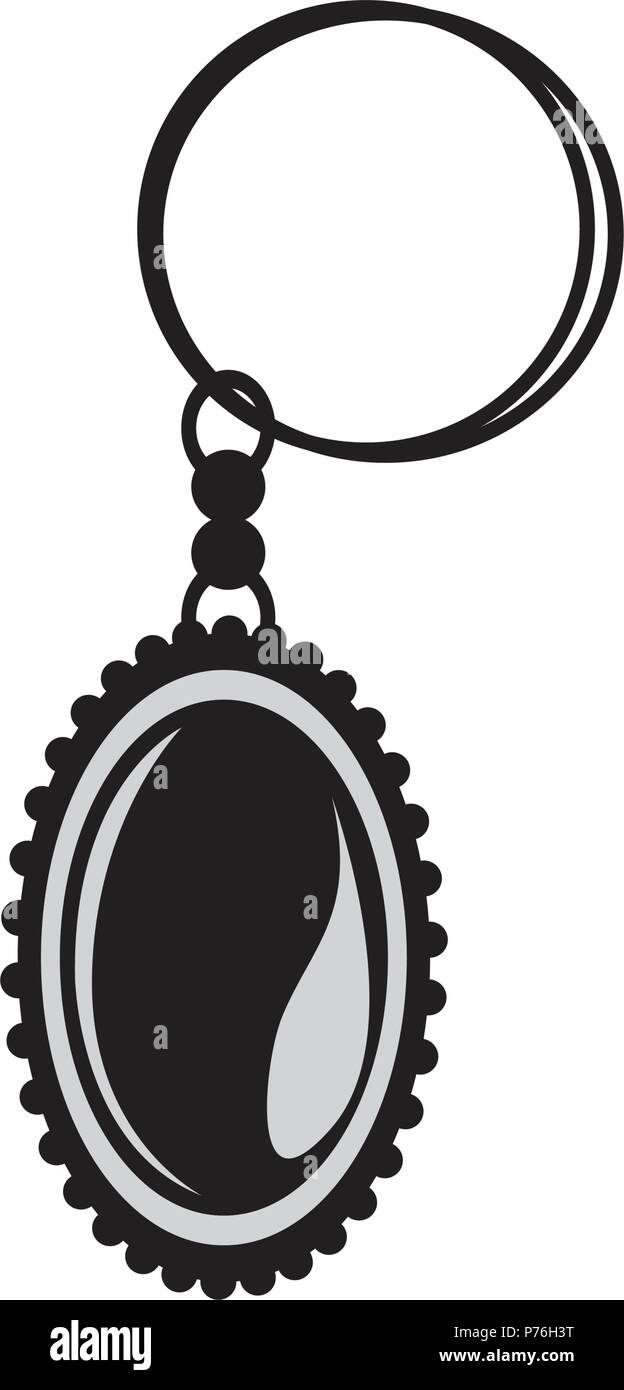 Isolated earring silhouette Stock Vector