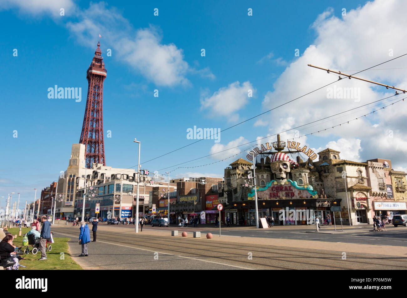 Coral Island Amusement Arcade in Blackpool Stock Photo - Alamy