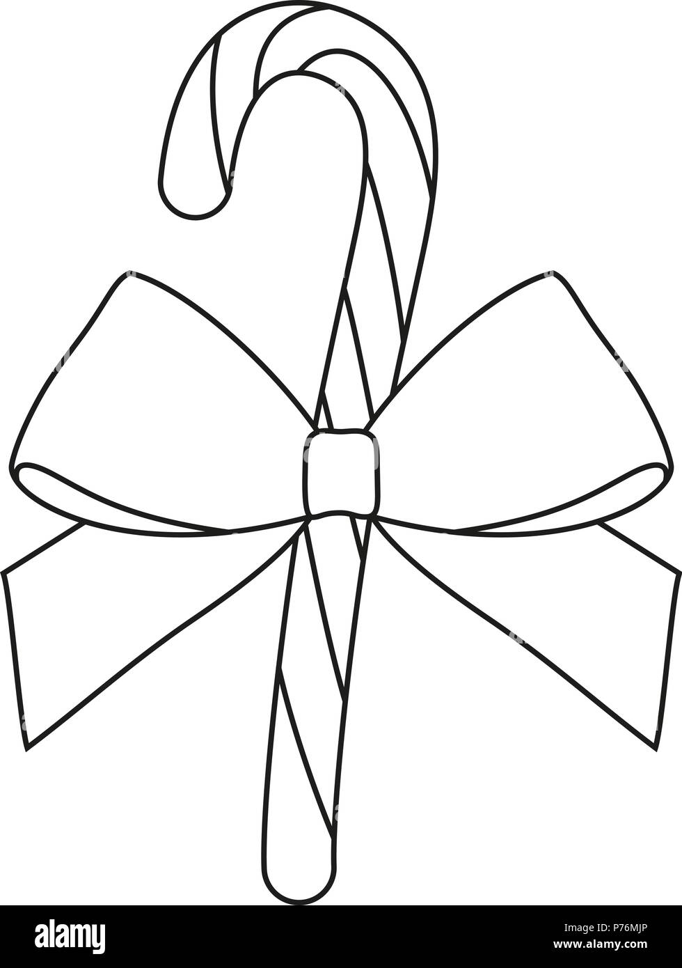 Candy Cane Black and White Stock Photos & Images Alamy