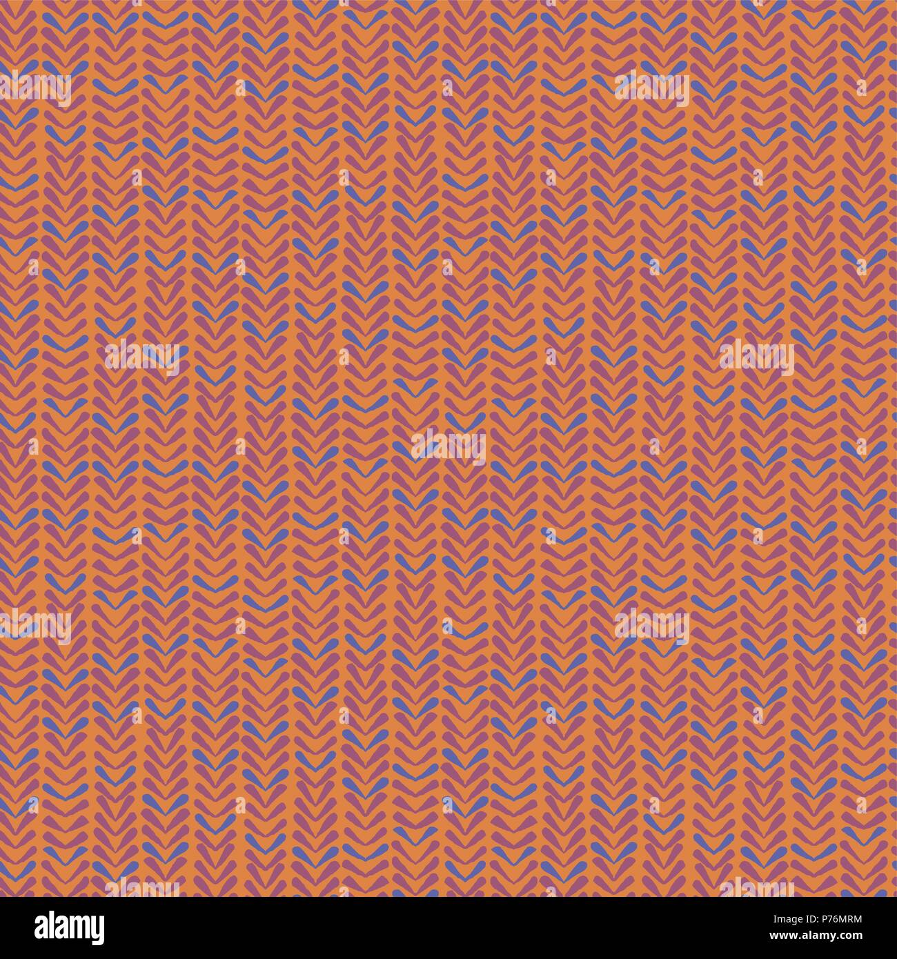 Abstract seamless vector nature ribbon chevron warm pattern Stock Vector