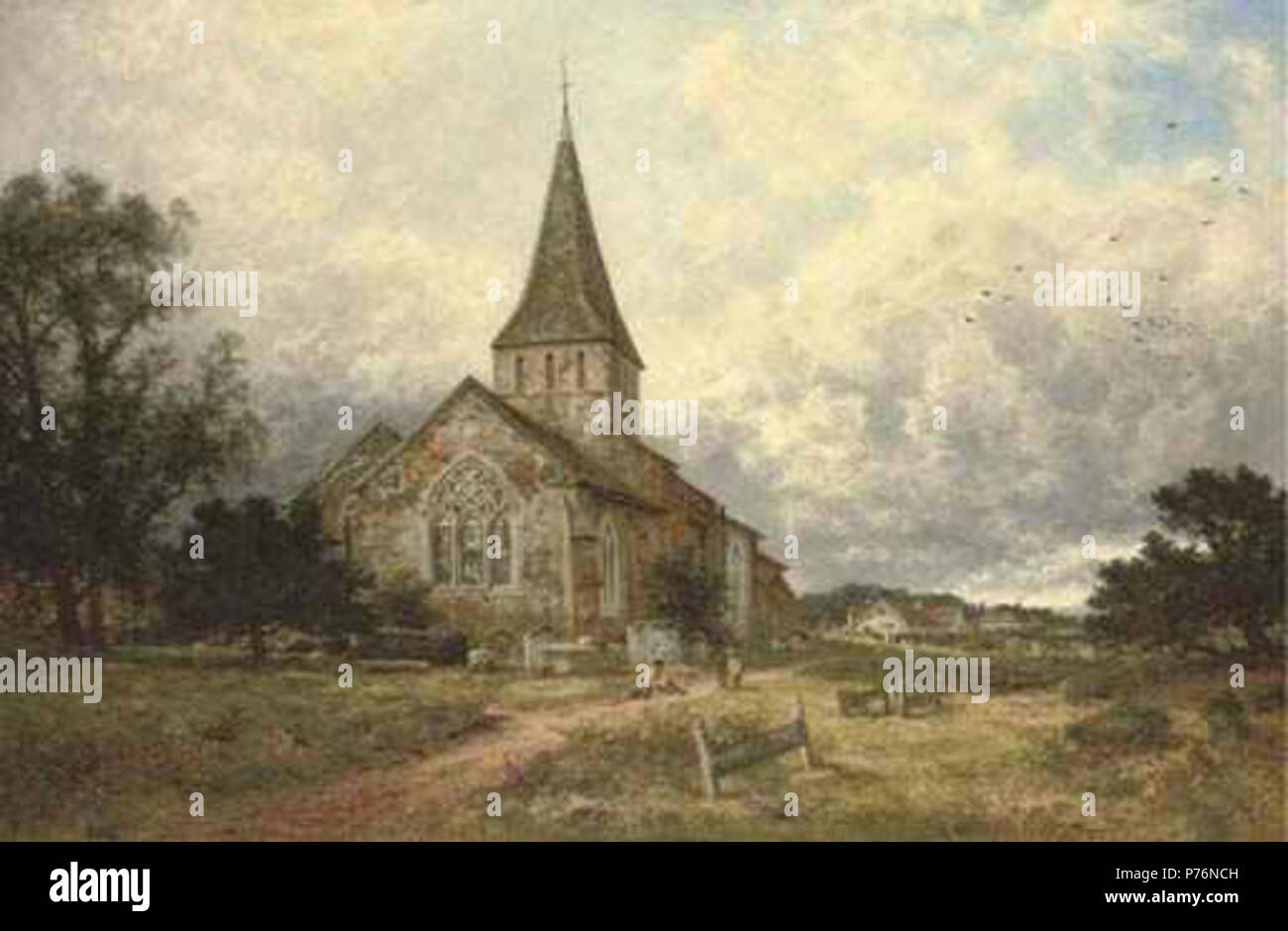 . English: The Village Church 1894 221 The Village Church 1900 Stock ...