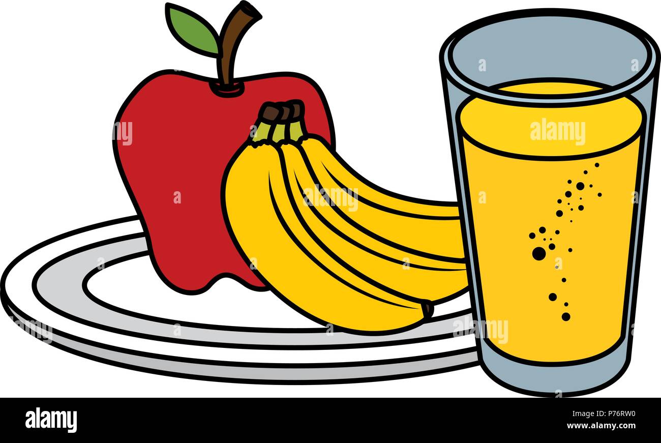 fruits with juice icons Stock Vector Image & Art - Alamy