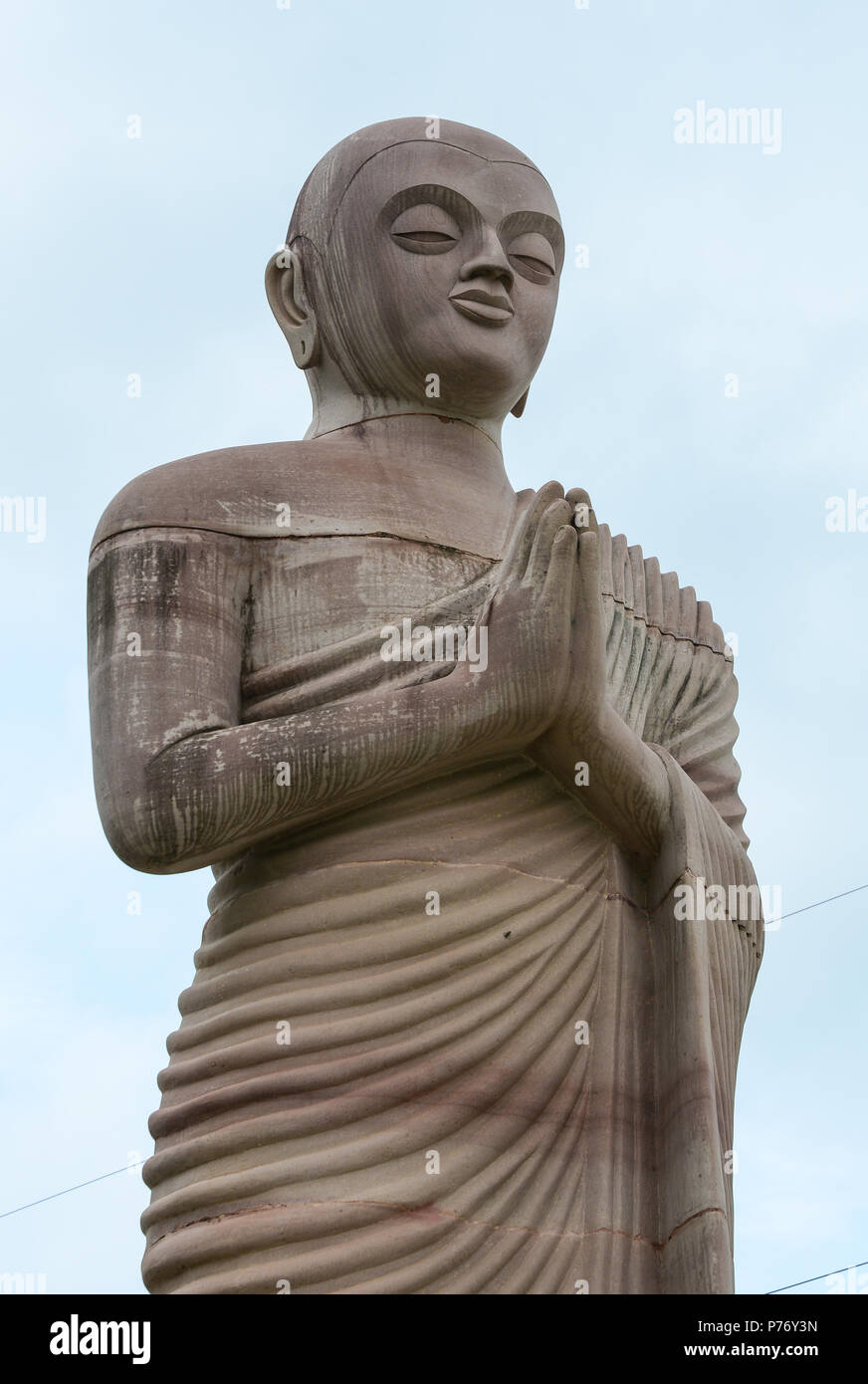 Ancient Giant Buddha Statue in Bodhgaya, India. Bodhgaya is the most