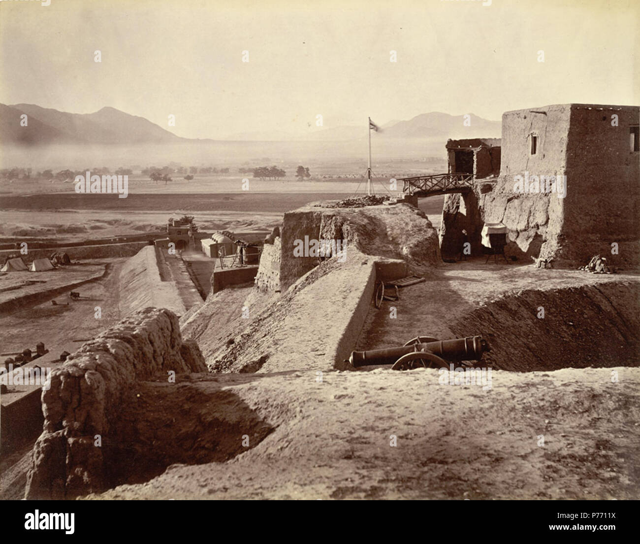 English: Quetta, 1880. in Balochistan, Pakistan.  . 1880 3 Quetta 1880 Stock Photo