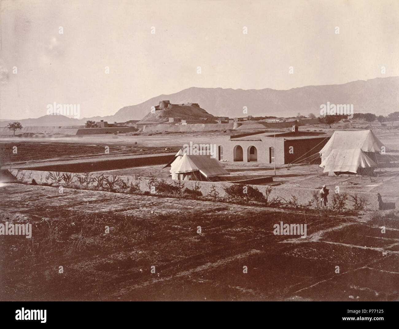English: Quetta, 1880. in Balochistan, Pakistan.  . 1880 3 Quetta1880--- Stock Photo