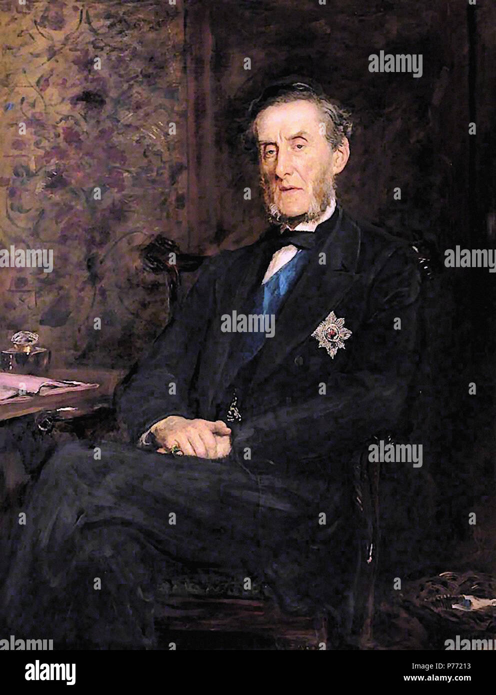 Millais  John Everett - Anthony Ashley-Cooper  7th Earl of Shaftesbury  President of the Bible Society Stock Photo