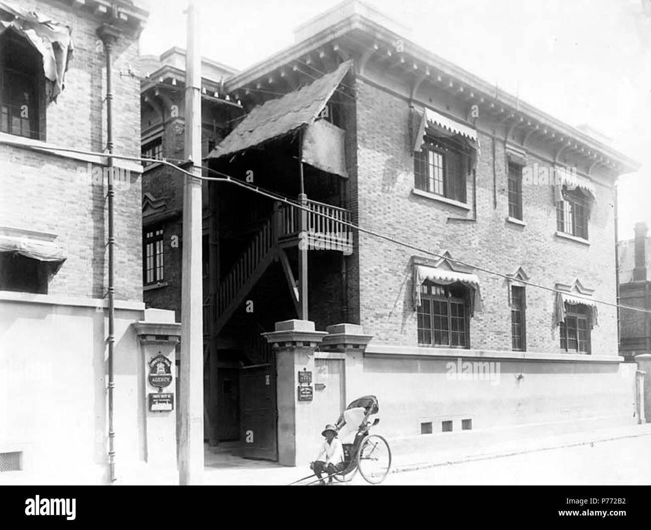 2 Chandless' office on Taku road, Beijing  , 1900 (CHANDLESS 15) Stock Photo