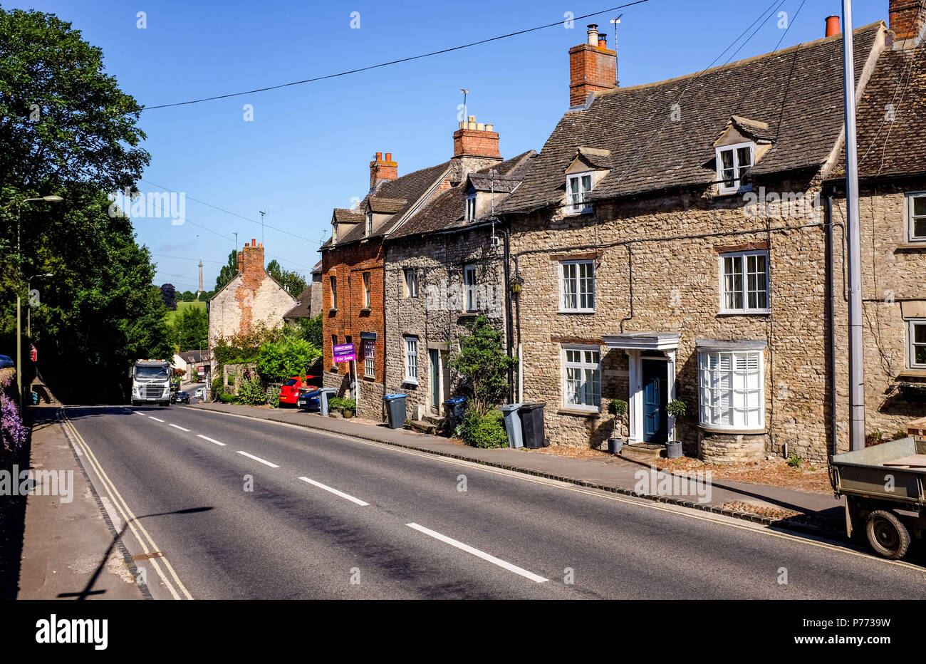 Quaint small Oxfordshire town of Woodstock . Woodstock is a historic town just to the north of Oxford. UK Stock Photo