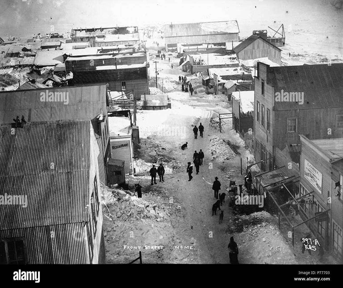 Front street in nome alaska Black and White Stock Photos & Images Alamy