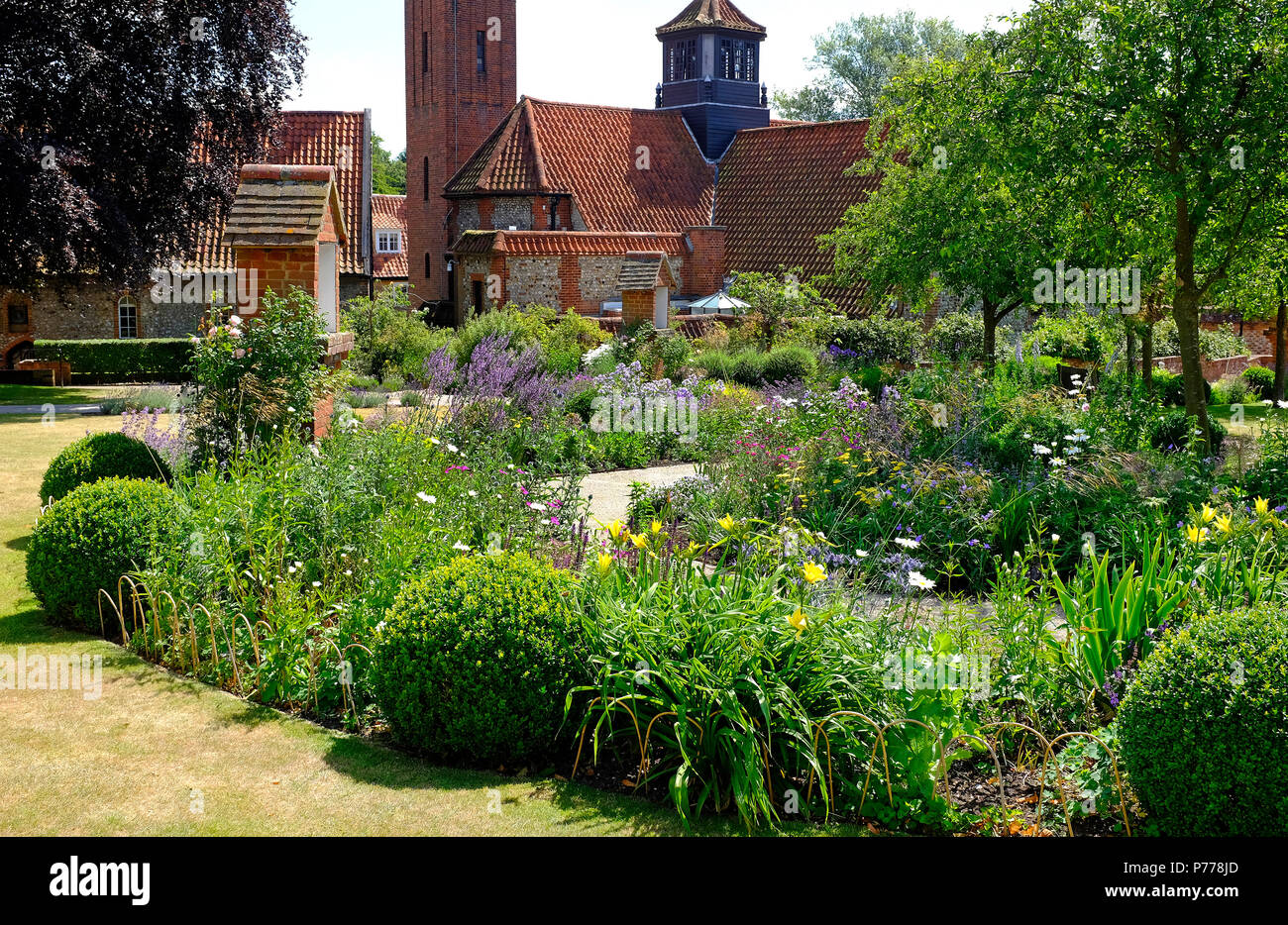 gardens at little walsingham, north norfolk, england Stock Photo Alamy