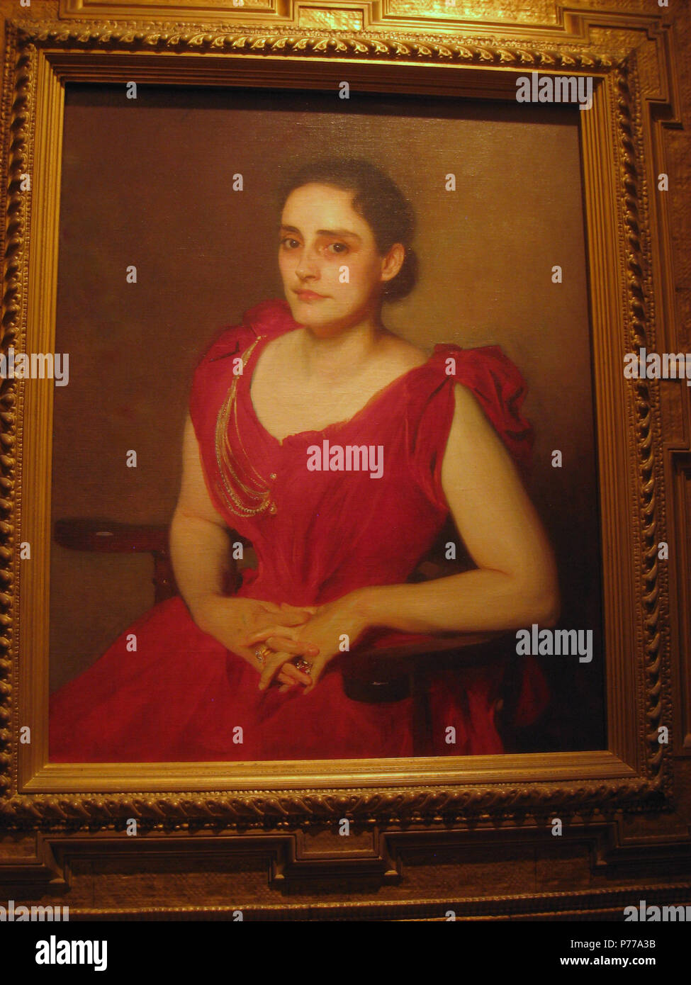 . Lizzie B. Dewey  1890 156 Lizzie B. Dewey by John Singer Sargent - Worcester Art Museum - IMG 7105 Stock Photo