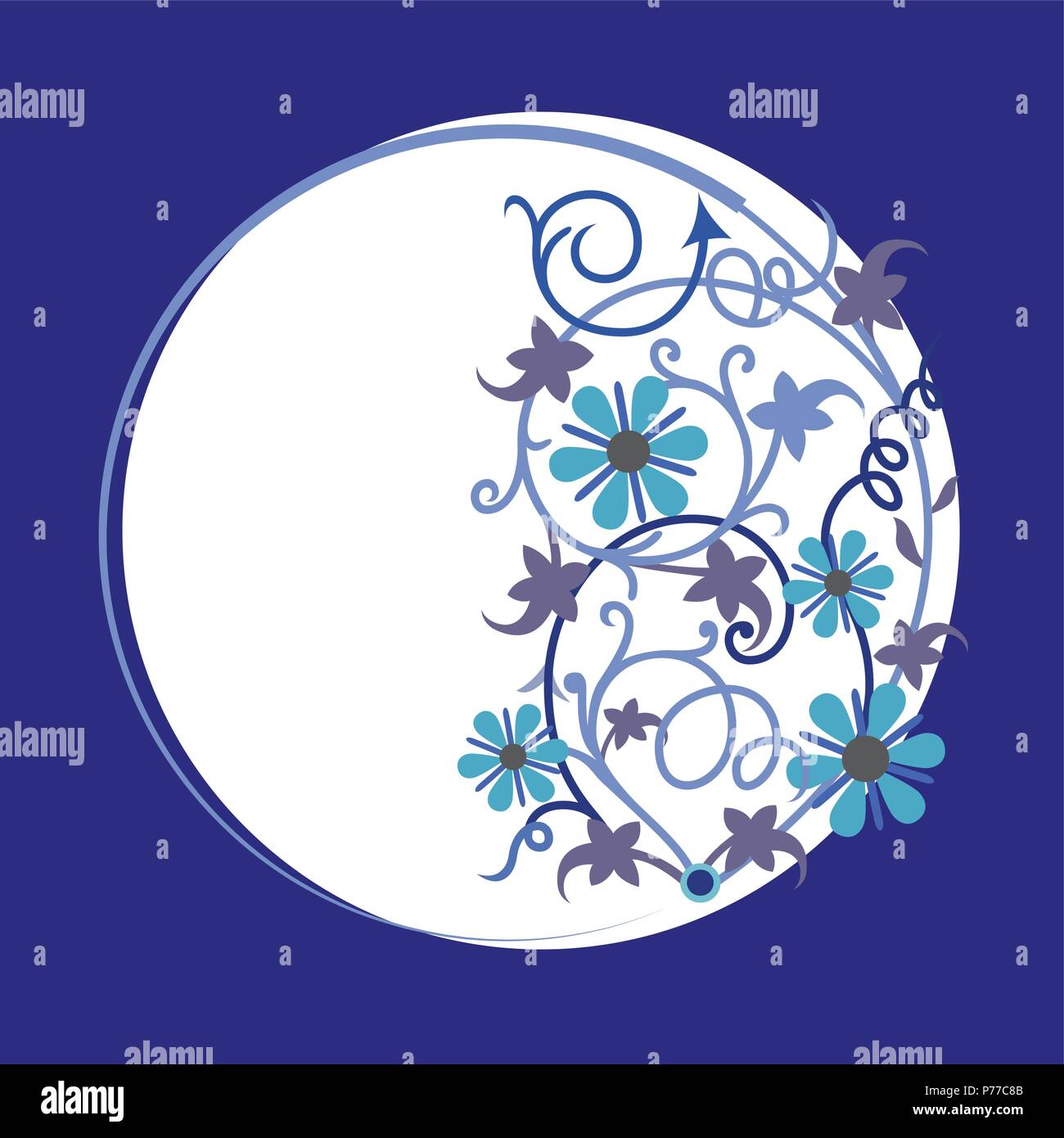 Flowers and plants, greeting template Stock Vector Image & Art Alamy