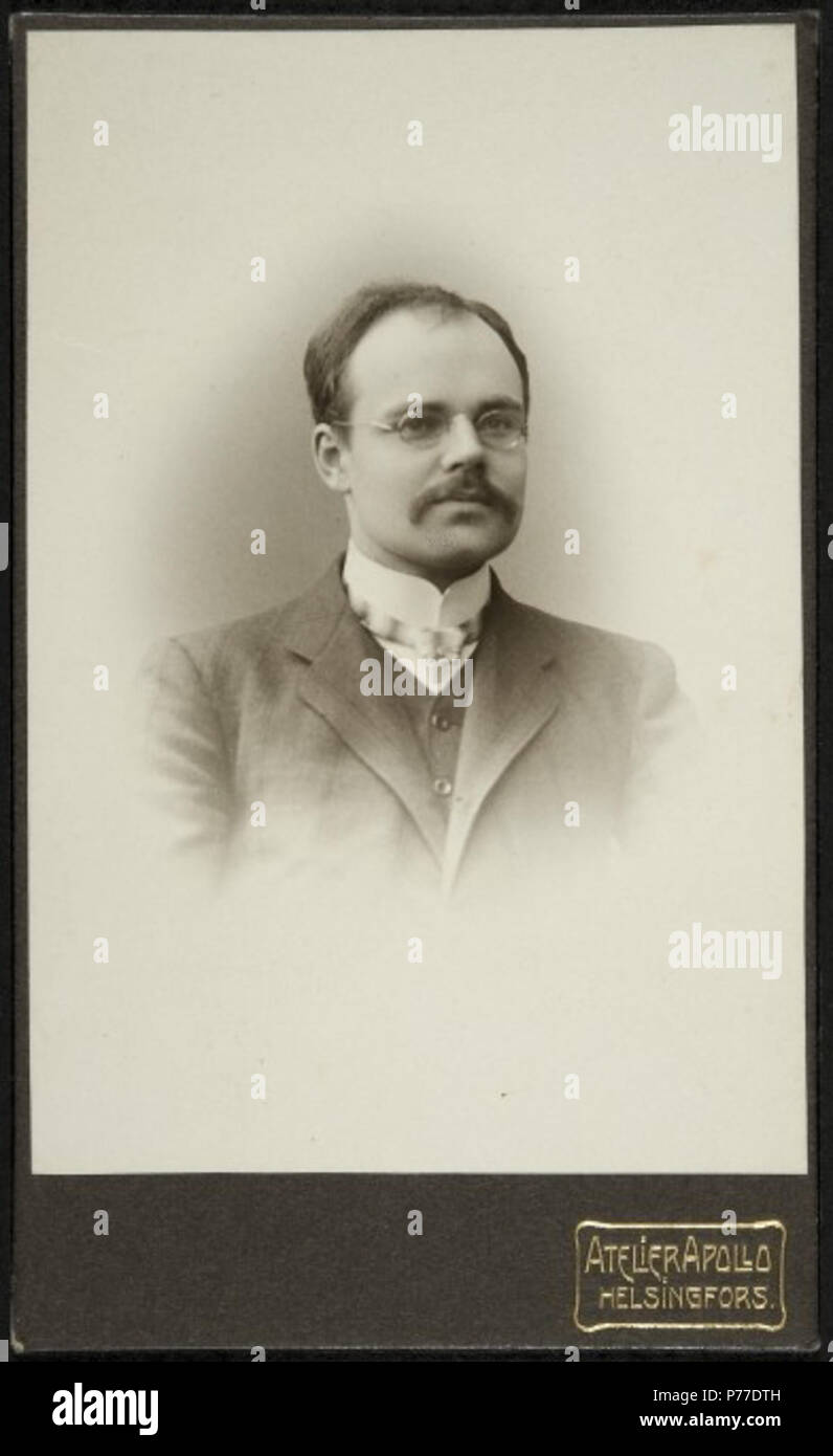 English: Photograph of the Finnish political scientist Karl Robert Brotherus (1880–1949). 1910s 41 Karl-Robert-Brotherus-1910s Stock Photo