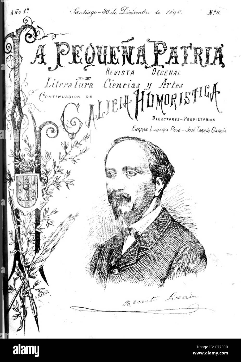 42 La Pequena Patria Santiago 30 De Diciembre De 1890 N º 6 Stock Photo Alamy