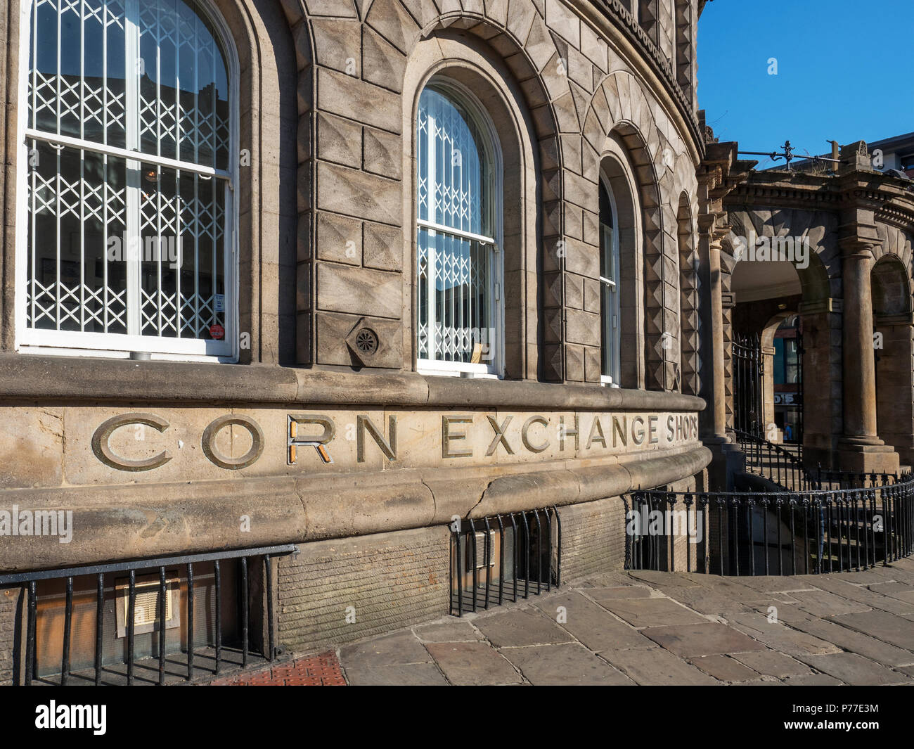 Victorian Corn Exchange building converted to shopping units in Leeds West Yorkshire England Stock Photo