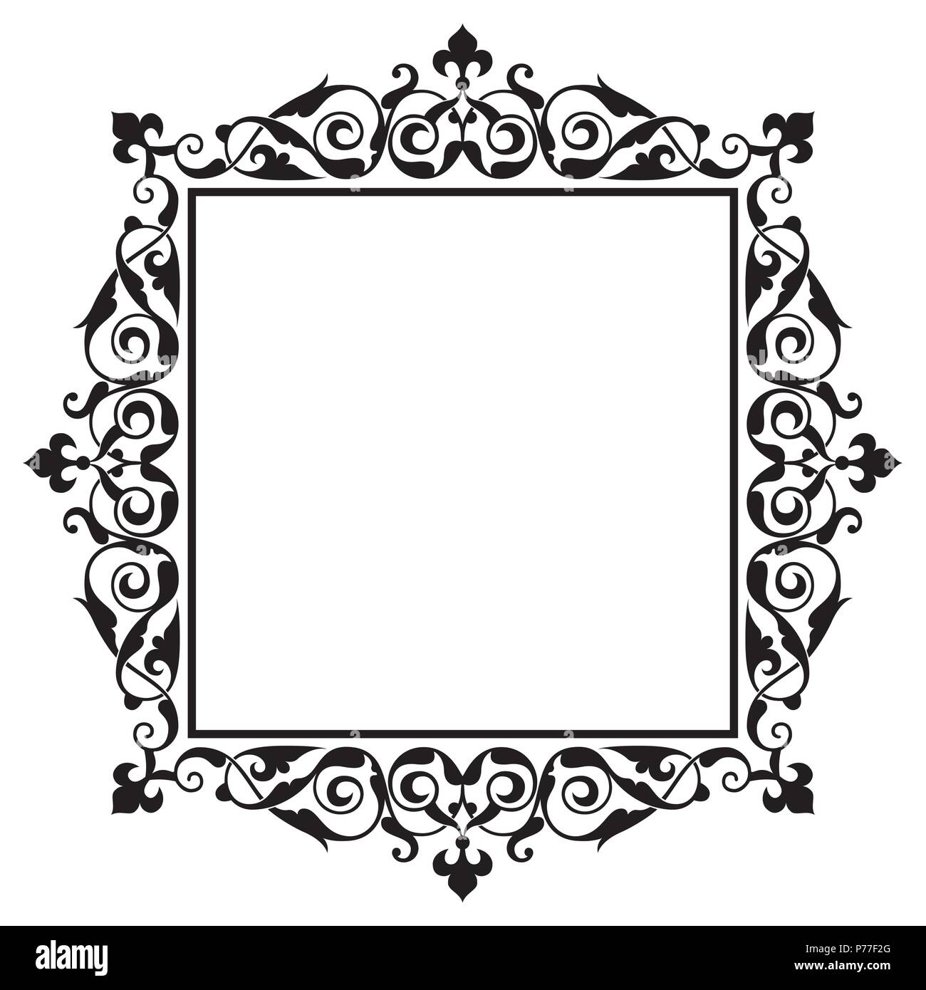 Asian border frame hi-res stock photography and images - Alamy
