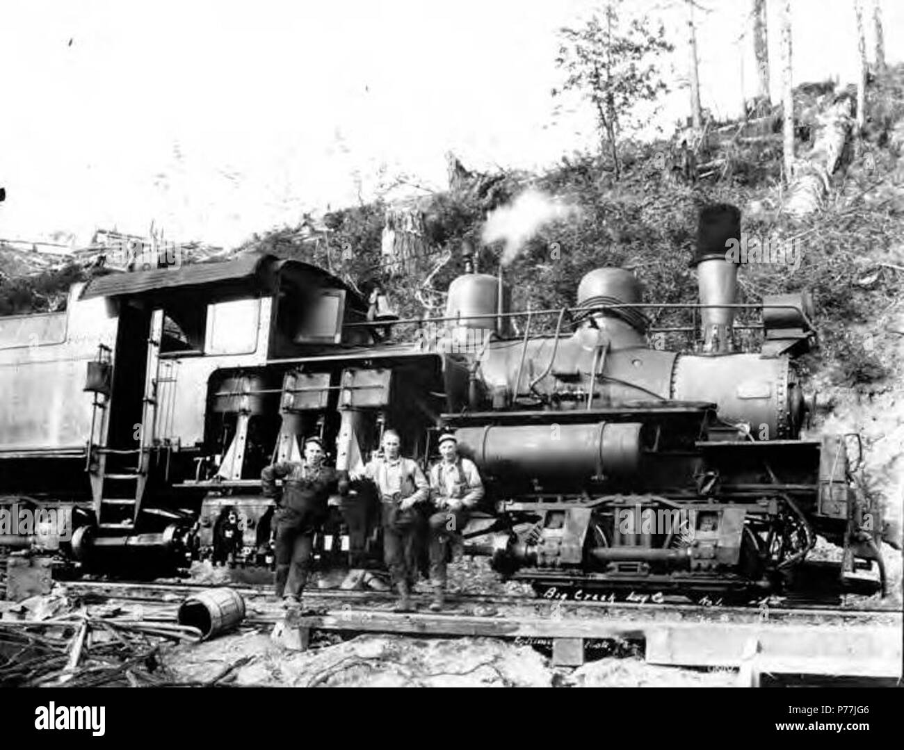 Poster in 3 Sizes Logging Locomotive Columbia /& Nehalem Valley RR Oregon 1900