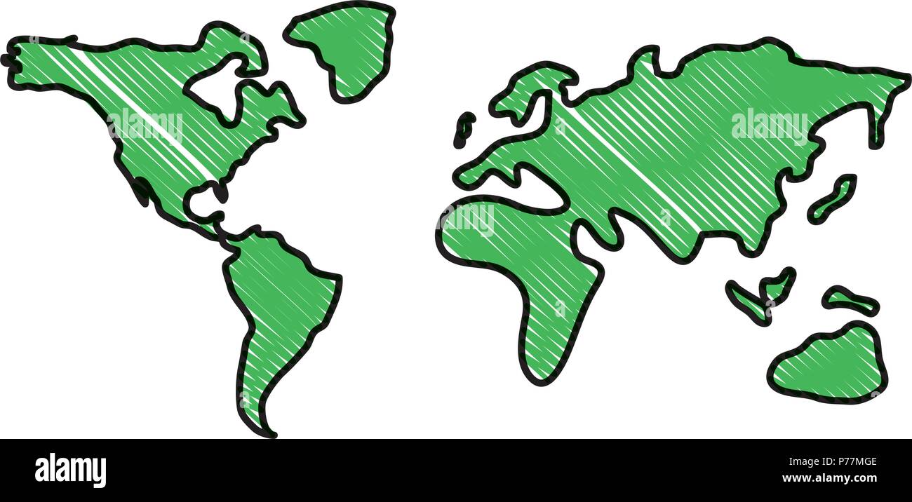 world map icon over white background, vector illustration Stock Vector ...