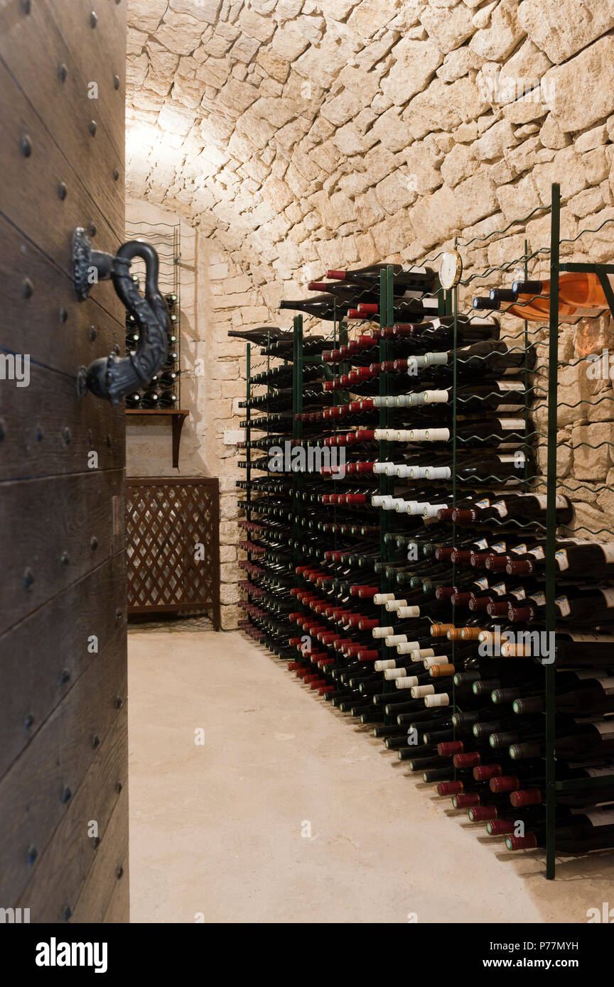 Stone wine cellar Stock Photo Alamy