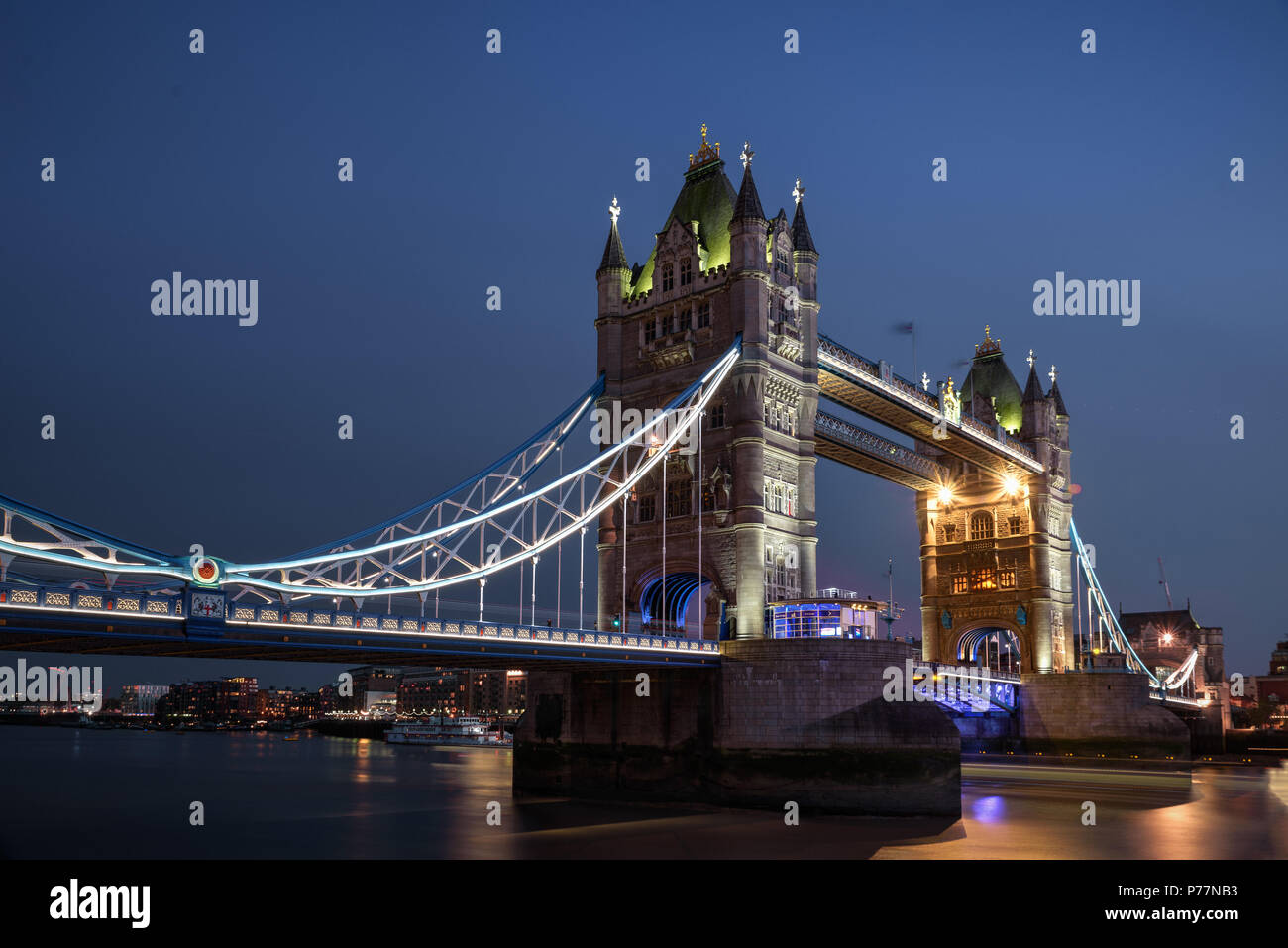 Tower bridge in blue hour, London, United kingdom Stock Photo - Alamy