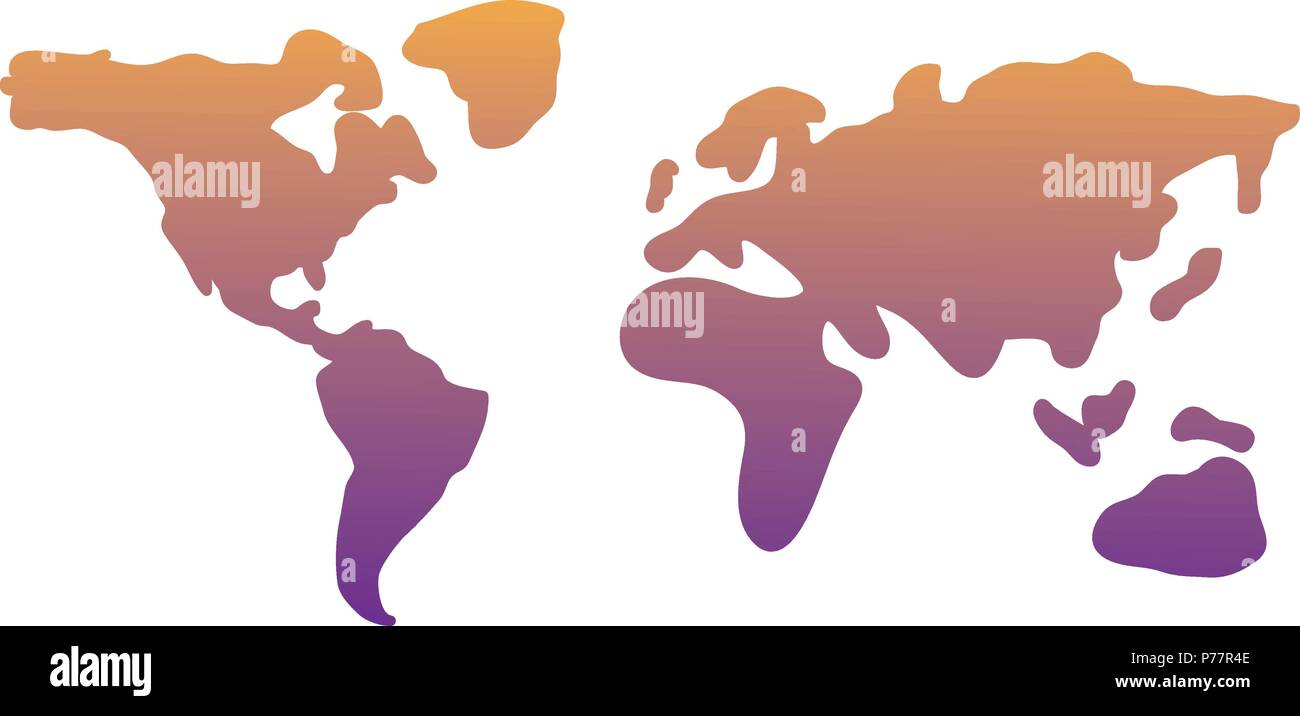 world map icon over white background, vector illustration Stock Vector ...