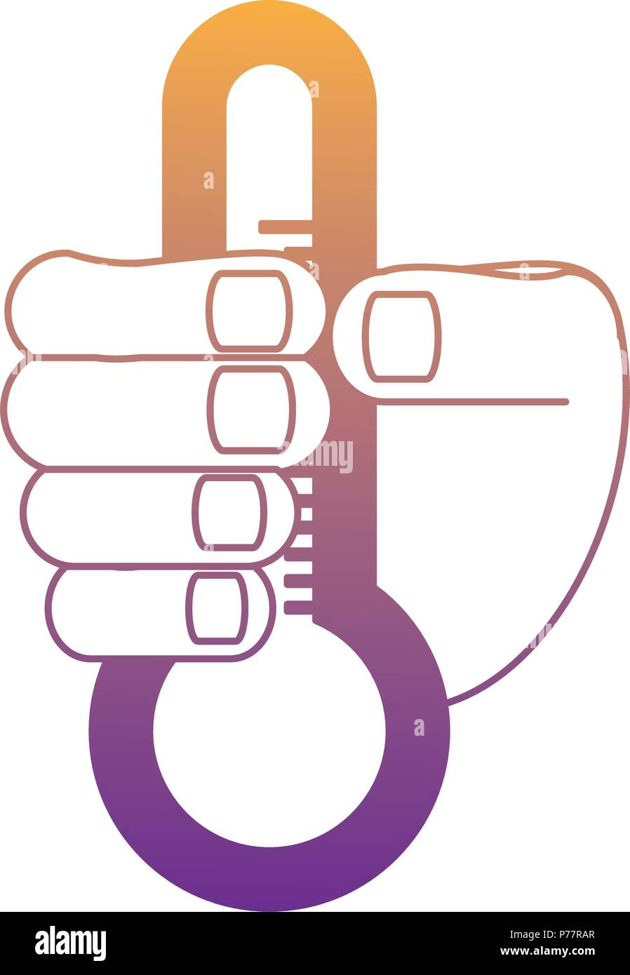 hand holding a thermometer icon over white background, vector ...