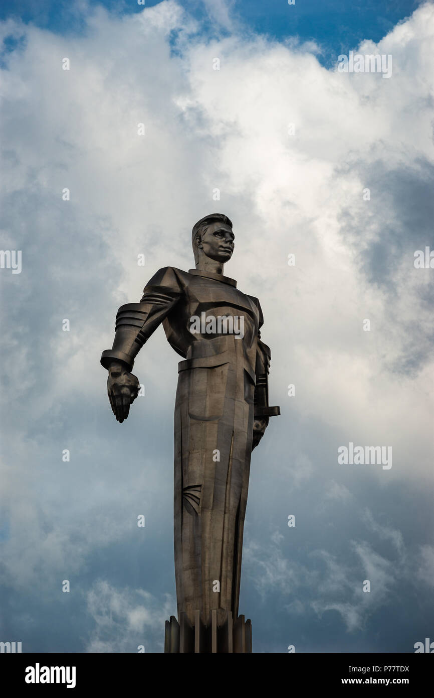 【gagarinbentou】 MOSCOW, RUSSIA - JUNE 30, 2018: 42,5 metres (139 ft) titanium