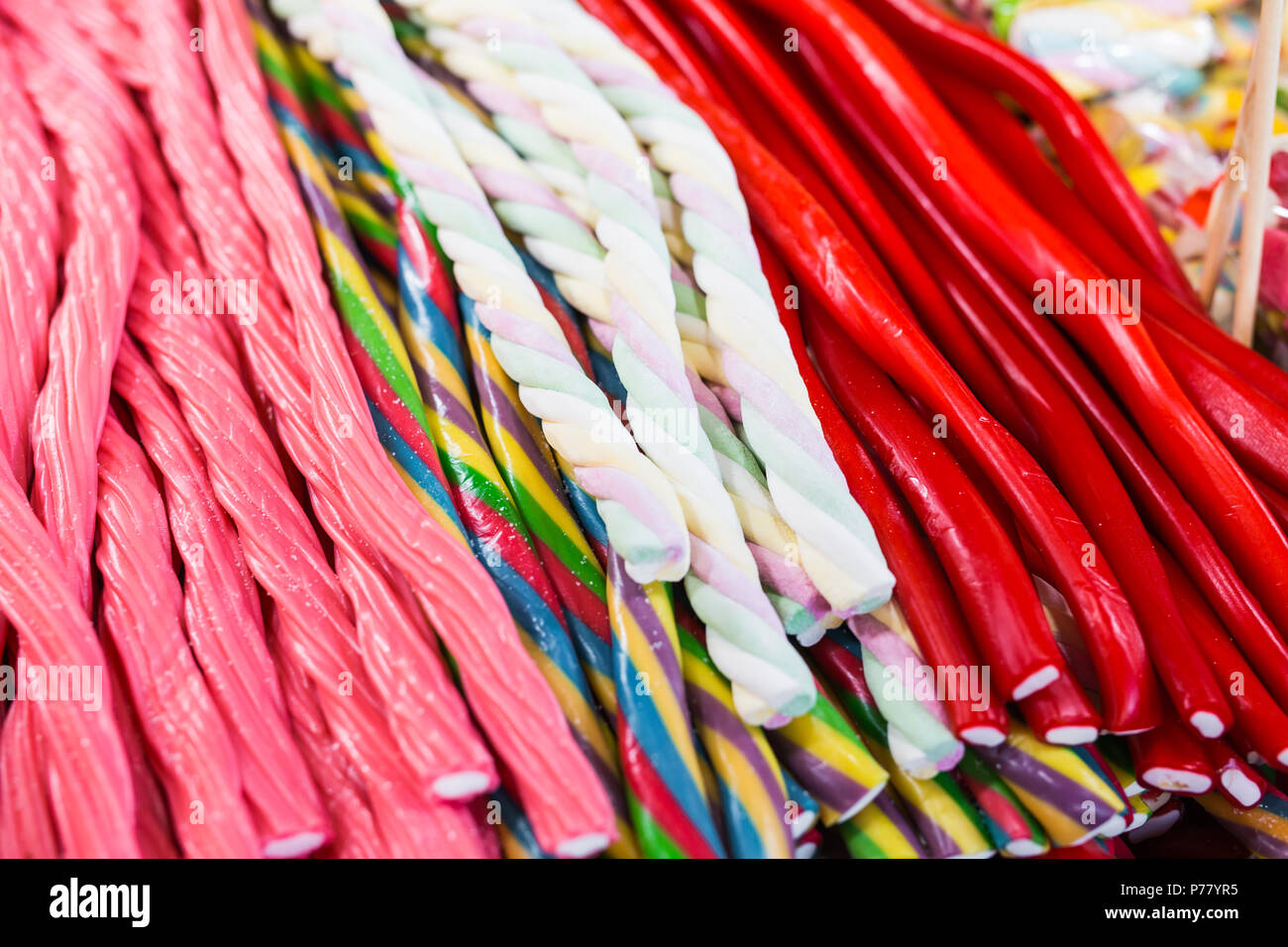 Wonderful candy sticks in any color and appearance Stock Photo