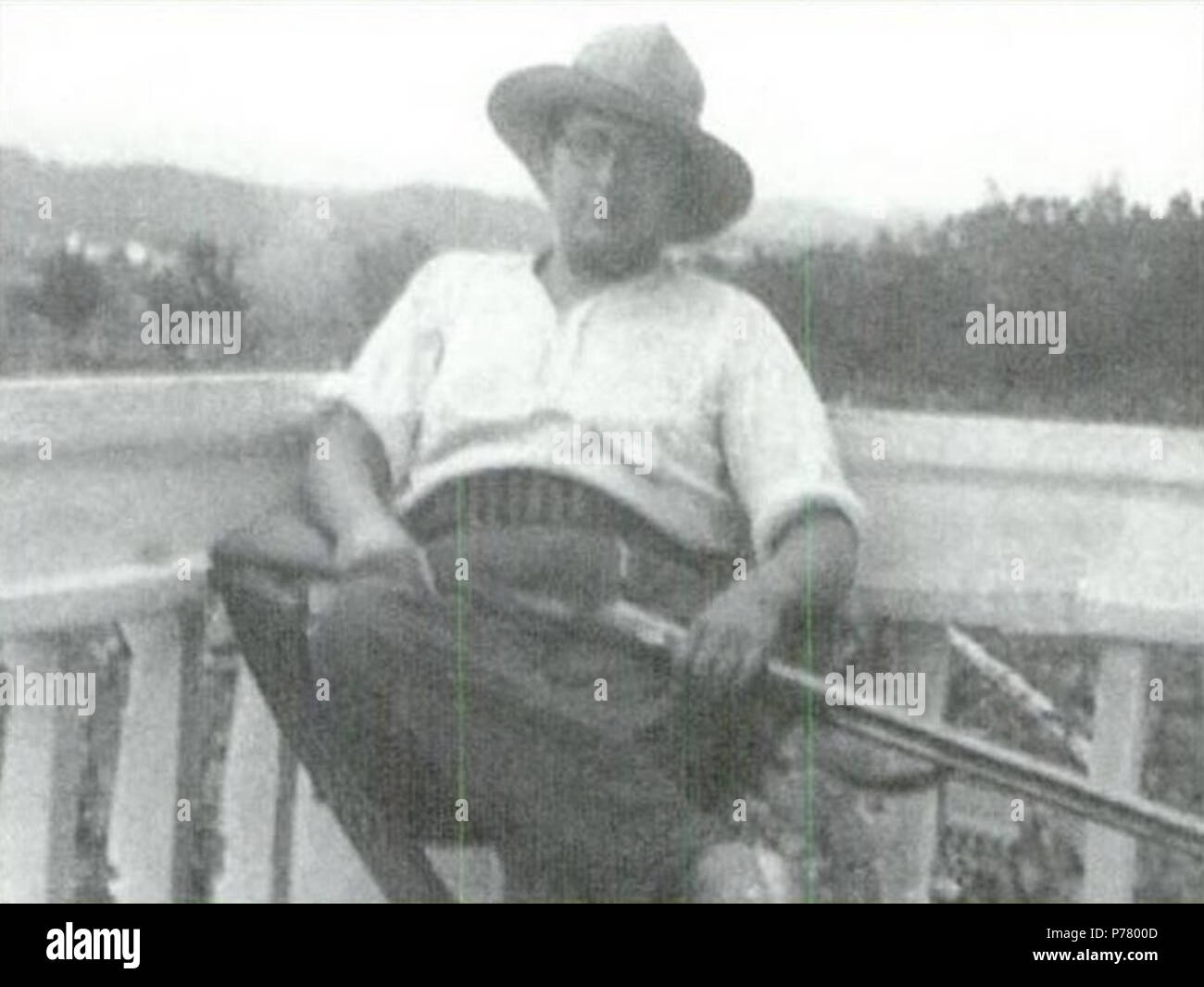 70 Xosé María Álvarez Blázquez en Baión en 1934 Stock Photo