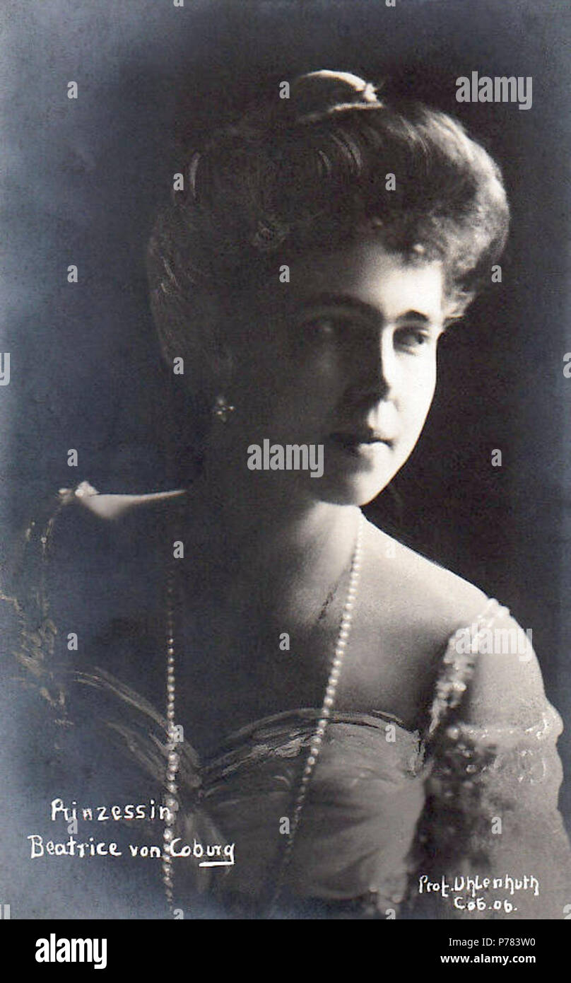 Prinzessin beatrice von saxe coburg hires stock photography and images