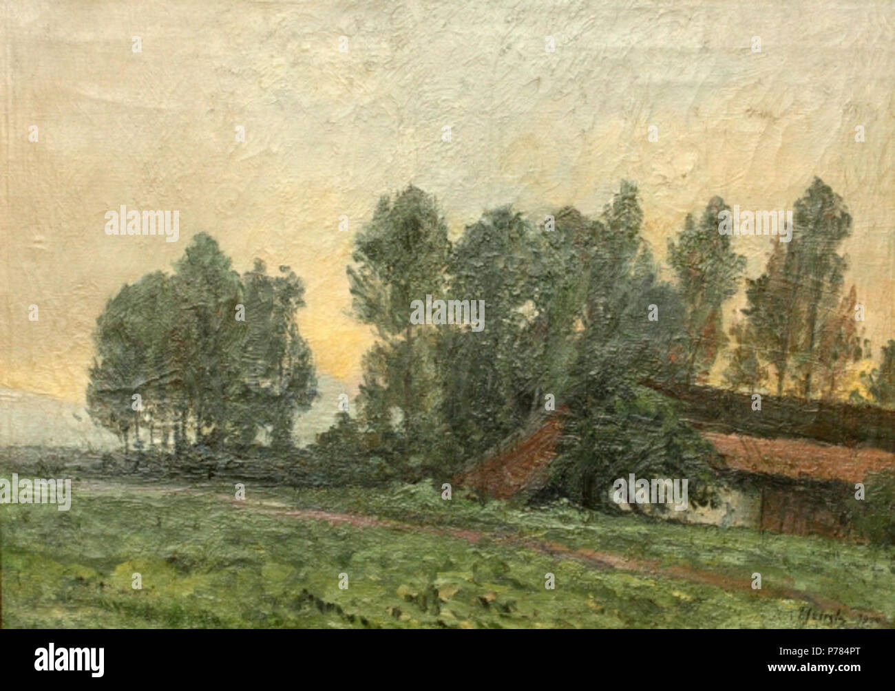 Rothem Français : Le moulin de Rothem (1900) English: Painting by Richard ...