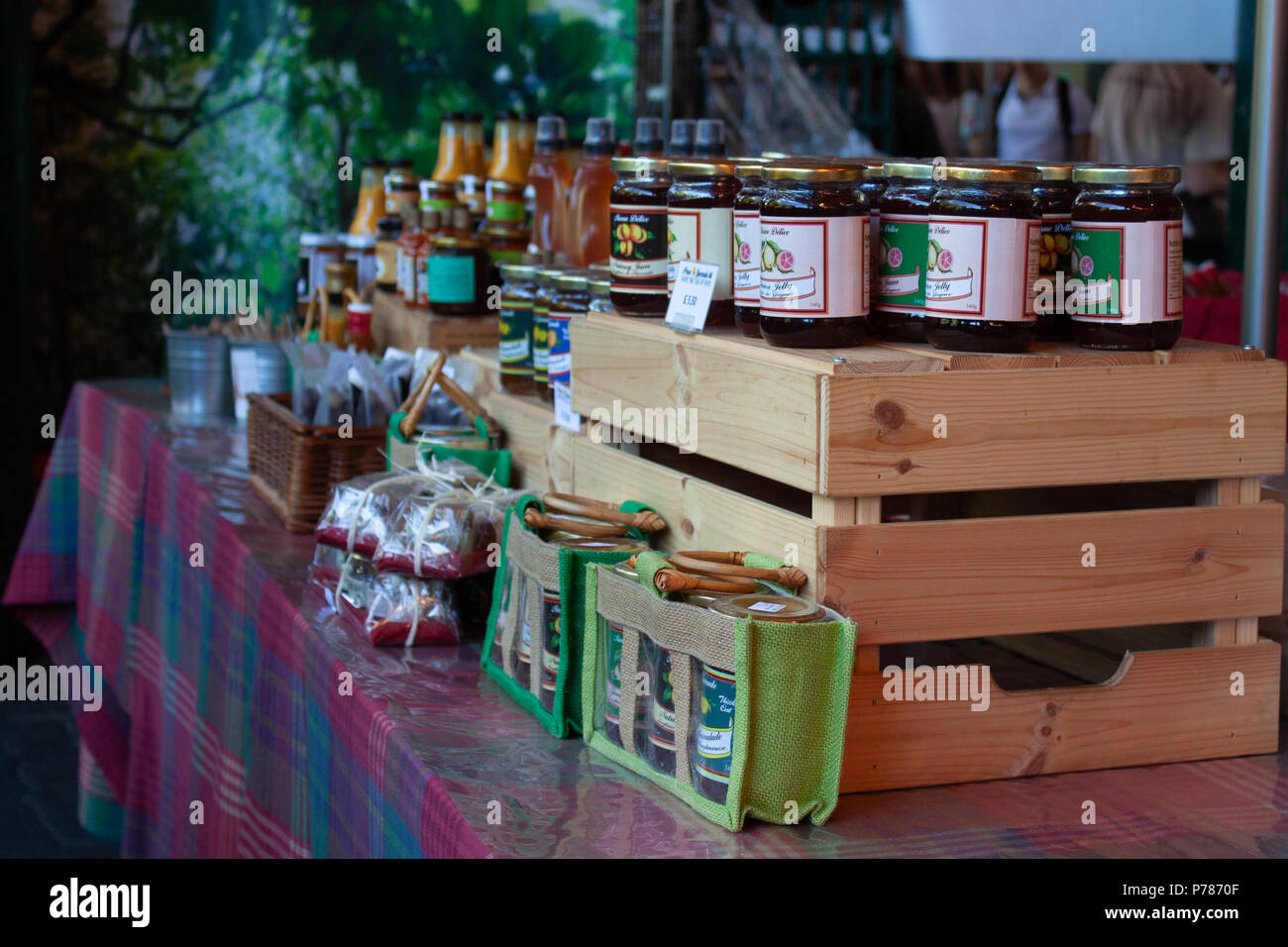 Jam jars display market hires stock photography and images Alamy