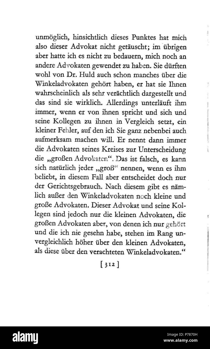 22 De Kafka Prozeß 312 Stock Photo - Alamy