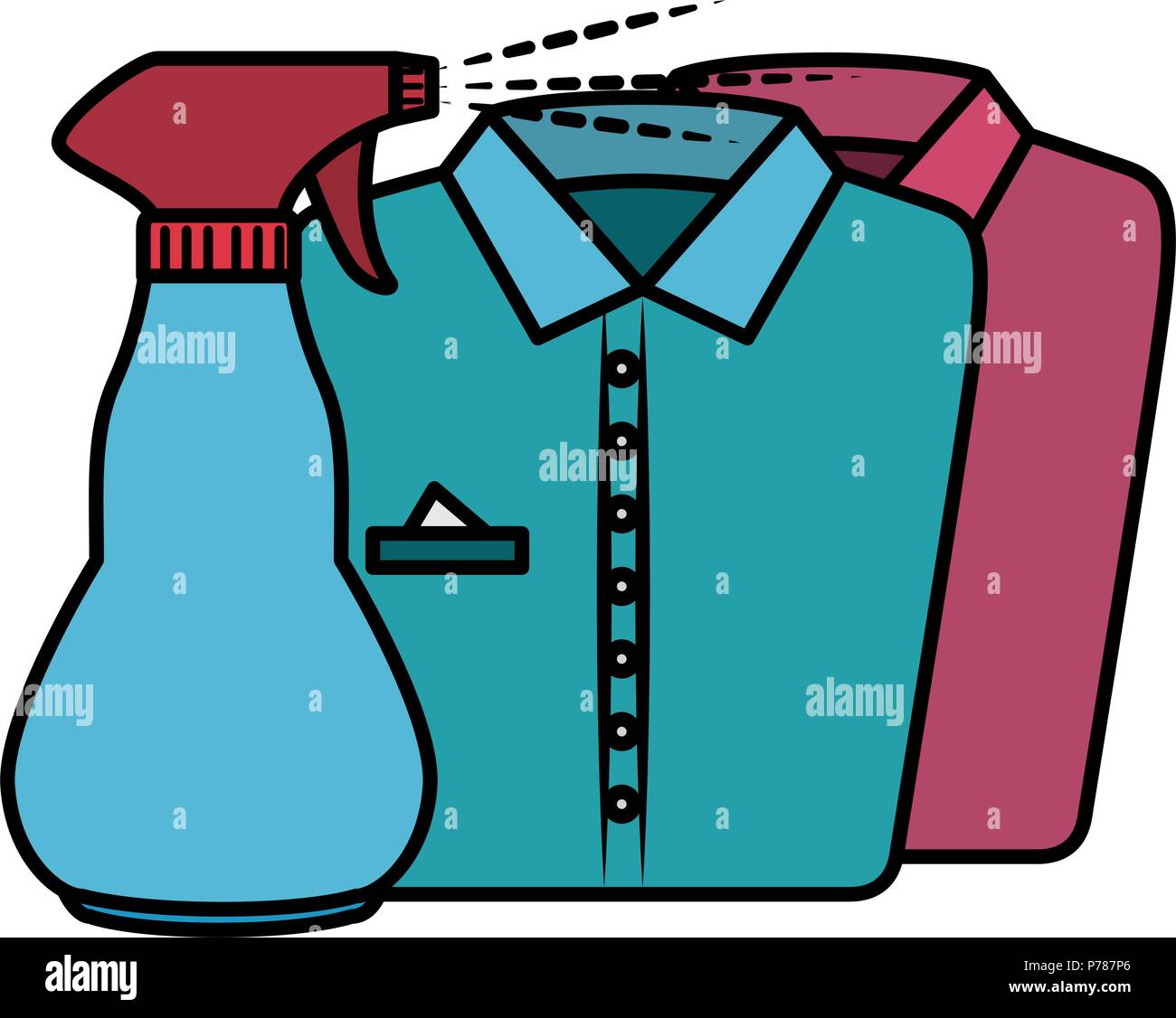 shirts and clothes laundry service Stock Vector Image & Art Alamy