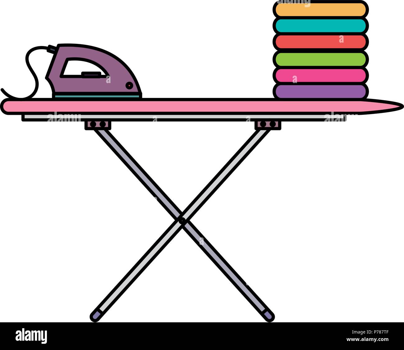 ironing board laundry service Stock Vector Image & Art Alamy